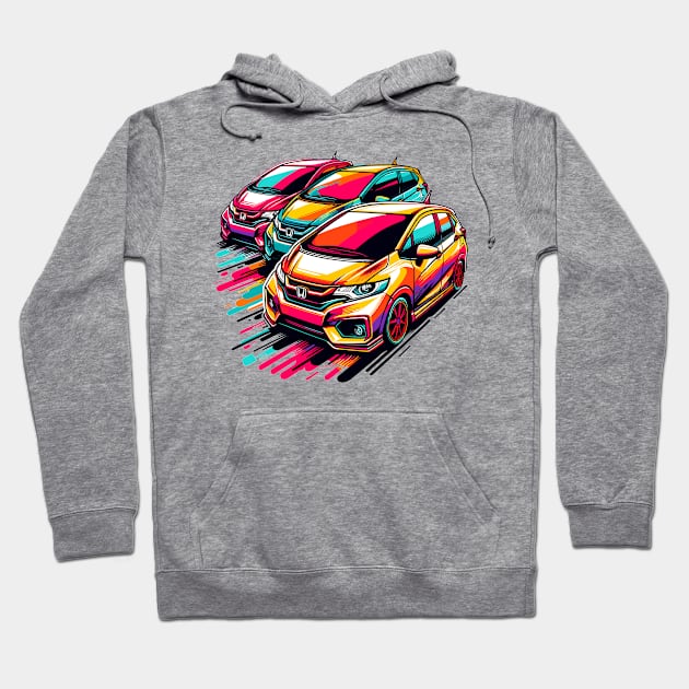 Honda Jazz Hoodie by Vehicles-Art